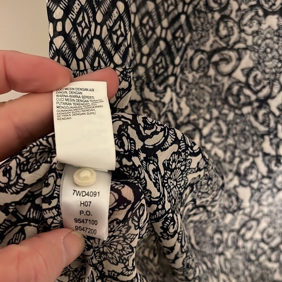 Lucky Brand Mixed Media Peasant Boho XS Blouse - Picture 6 of 10